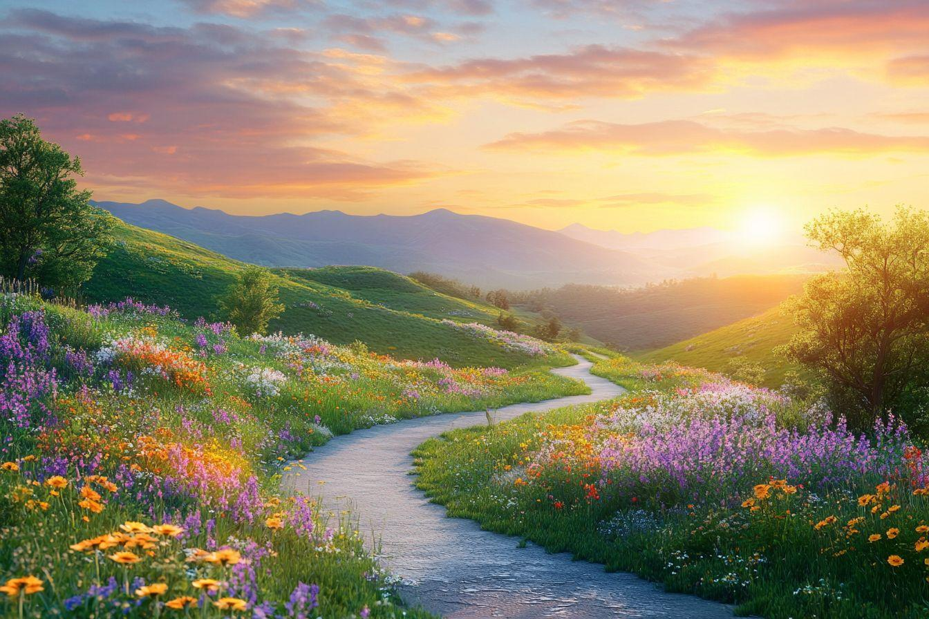 A peaceful path representing growth, discovery, and transformation